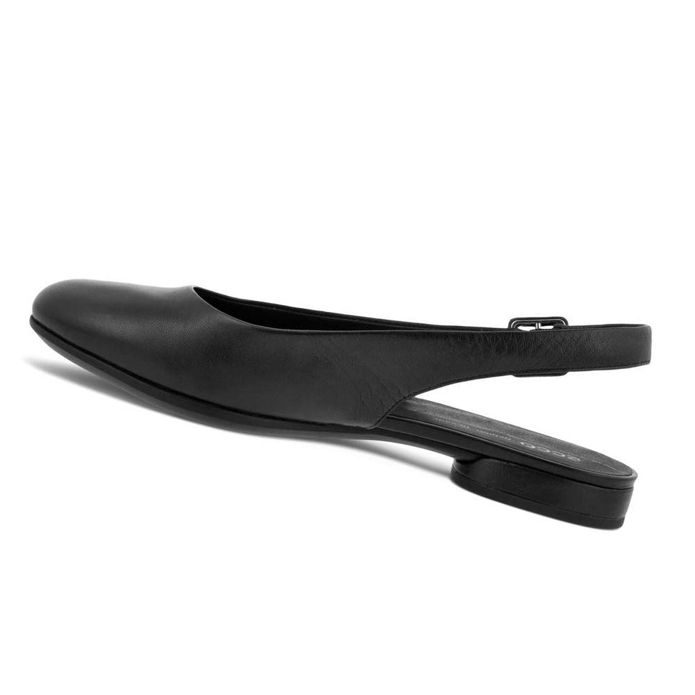 Ecco Anine Slingback-back Ballerina Dam Svarta | SE 6UZG